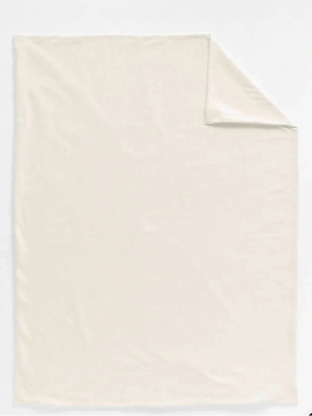 Crate&Barrel Cream Waffle-Weave Duvet Cover